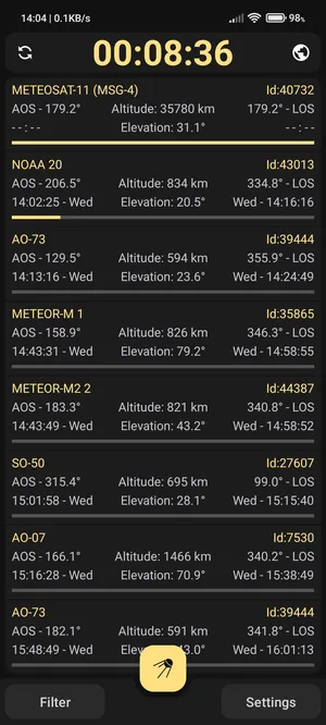 Look4Sat Satellite tracker